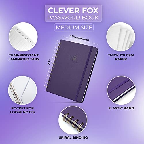 Clever Fox Password Book