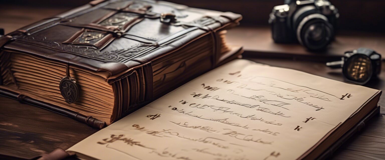 Leather-bound password log book