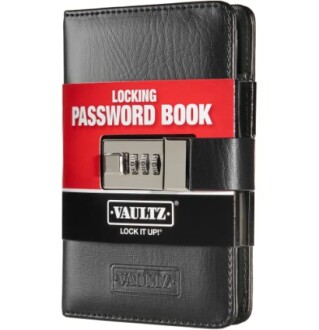 Vaultz Secure Locking Password Book
